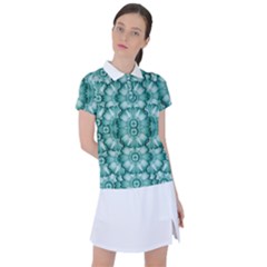 Sea And Florals In Deep Love Women s Polo Tee