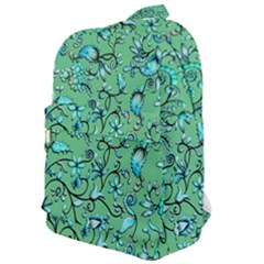 Green Flowers Classic Backpack