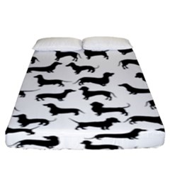 Dachshunds! Fitted Sheet (king Size) by ZeeBee