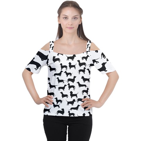 Dachshunds! Cutout Shoulder Tee by ZeeBee