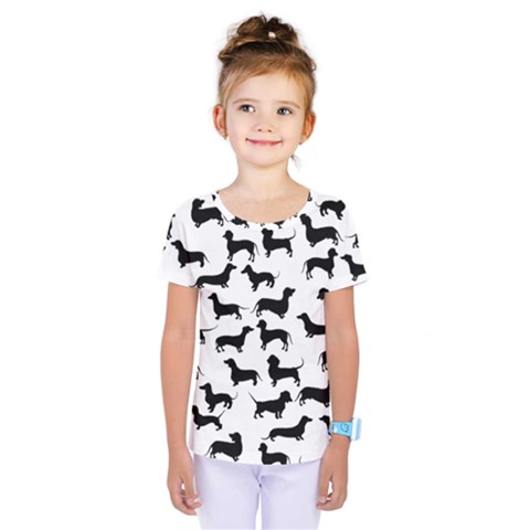 Dachshunds! Kids  One Piece Tee by ZeeBee