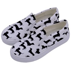 Dachshunds! Kids  Canvas Slip Ons by ZeeBee