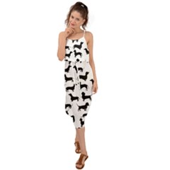 Dachshunds! Waist Tie Cover Up Chiffon Dress