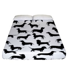 Dachshunds! Fitted Sheet (queen Size) by ZeeBee