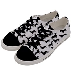 Dachshunds! Men s Low Top Canvas Sneakers by ZeeBee