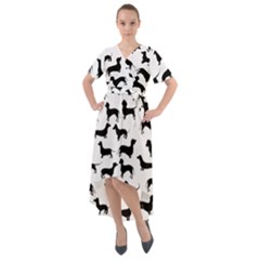 Dachshunds! Front Wrap High Low Dress