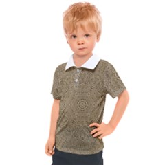 Wood In The Forest And Stars Mandala Kids  Polo Tee