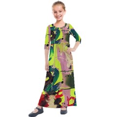 Deep Soul 1 1 Kids  Quarter Sleeve Maxi Dress by bestdesignintheworld