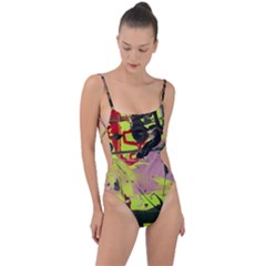 Deep Soul 1 2 Tie Strap One Piece Swimsuit