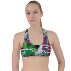 Happy Colors 1 1 Criss Cross Racerback Sports Bra