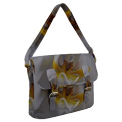 Orchidée Blanche Fleur Buckle Messenger Bag by kcreatif