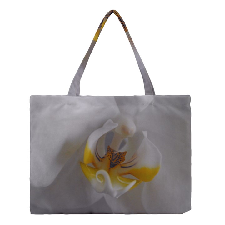 Orchidée Blanche Fleur Medium Tote Bag