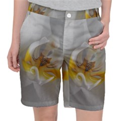 Orchidée Blanche Fleur Pocket Shorts by kcreatif