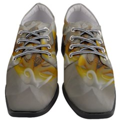 Orchidée Blanche Fleur Women Heeled Oxford Shoes by kcreatif