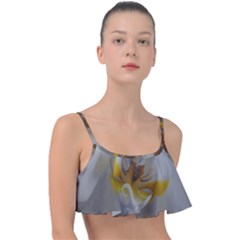 Orchidée Blanche Fleur Frill Bikini Top by kcreatif