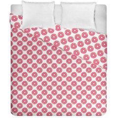 Donuts Rose Duvet Cover Double Side (california King Size)