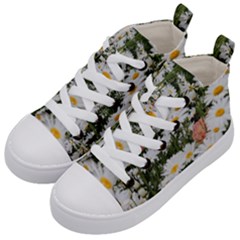 Champs De Marguerites Kids  Mid-top Canvas Sneakers by kcreatif