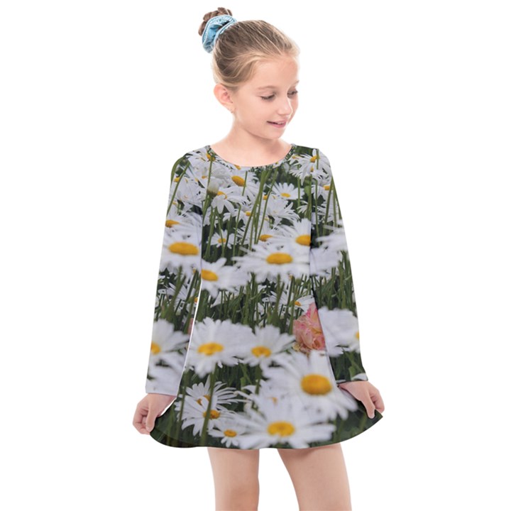 Champs de marguerites Kids  Long Sleeve Dress