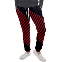 Bandes Lignes Rouge Men s Jogger Sweatpants by kcreatif