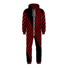 Bandes Lignes Rouge Hooded Jumpsuit (kids) by kcreatif