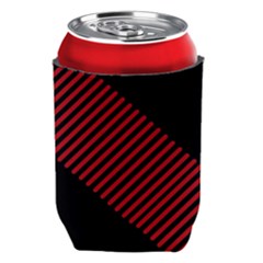 Bandes Lignes Rouge Can Holder