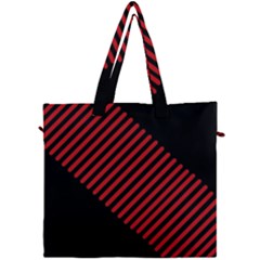 Bandes Lignes Rouge Canvas Travel Bag by kcreatif