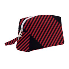 Bandes Lignes Rouge Wristlet Pouch Bag (medium) by kcreatif