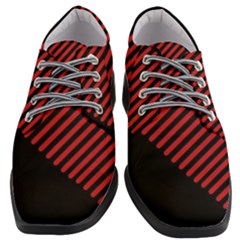 Bandes Lignes Rouge Women Heeled Oxford Shoes