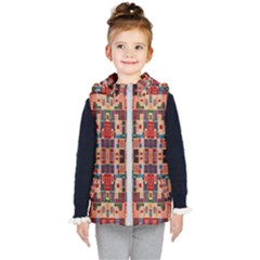 Ab 94 Kids  Hooded Puffer Vest by ArtworkByPatrick