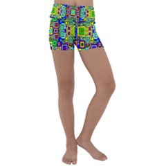 Ab 95 Kids  Lightweight Velour Yoga Shorts by ArtworkByPatrick