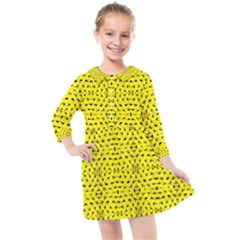 Ab 96 Kids  Quarter Sleeve Shirt Dress by ArtworkByPatrick