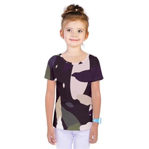 Pattern Formes Vert/noir  Kids  One Piece Tee by kcreatif