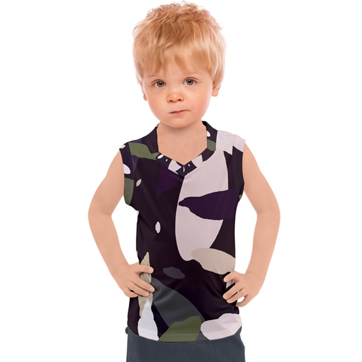 Pattern Formes Vert/Noir  Kids  Mesh Tank Top