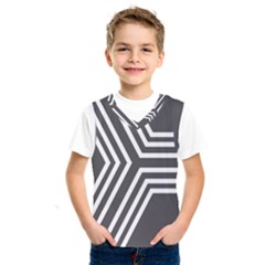 Abstrait Lignes Blanc/gris Kids  Sportswear by kcreatif