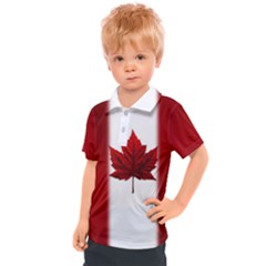 Canada Flag Kids  Polo Shirts