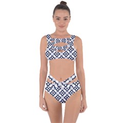 Abstrait Formes Bleu  Bandaged Up Bikini Set  by kcreatif