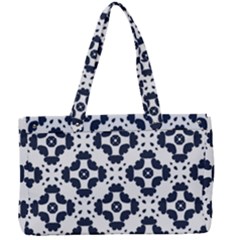 Abstrait Formes Bleu  Canvas Work Bag by kcreatif