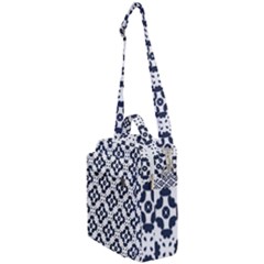 Abstrait Formes Bleu  Crossbody Day Bag by kcreatif