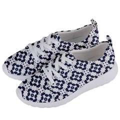 Abstrait Formes Bleu  Women s Lightweight Sports Shoes by kcreatif