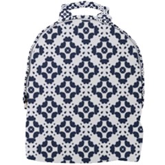 Abstrait Formes Bleu  Mini Full Print Backpack by kcreatif