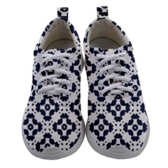 Abstrait Formes Bleu  Women Athletic Shoes