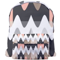 Pattern Abstrait Vagues Rose/noir/taupe Giant Full Print Backpack by kcreatif