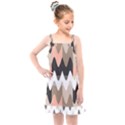 Pattern Abstrait Vagues Rose/Noir/Taupe Kids  Overall Dress View1