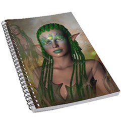 Beautiful Fairy In The Night 5 5  X 8 5  Notebook by FantasyWorld7