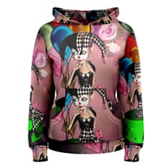 Cute Little Harlequin Women s Pullover Hoodie by FantasyWorld7