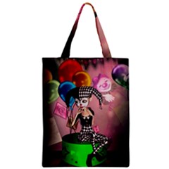 Cute Little Harlequin Zipper Classic Tote Bag by FantasyWorld7