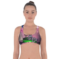 Cute Little Harlequin Got No Strings Sports Bra by FantasyWorld7