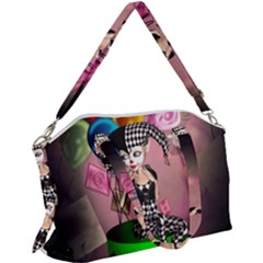 Cute Little Harlequin Canvas Crossbody Bag