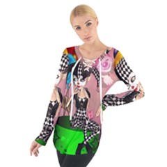 Cute Little Harlequin Tie Up Tee by FantasyWorld7