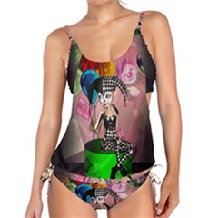 Cute Little Harlequin Tankini Set by FantasyWorld7